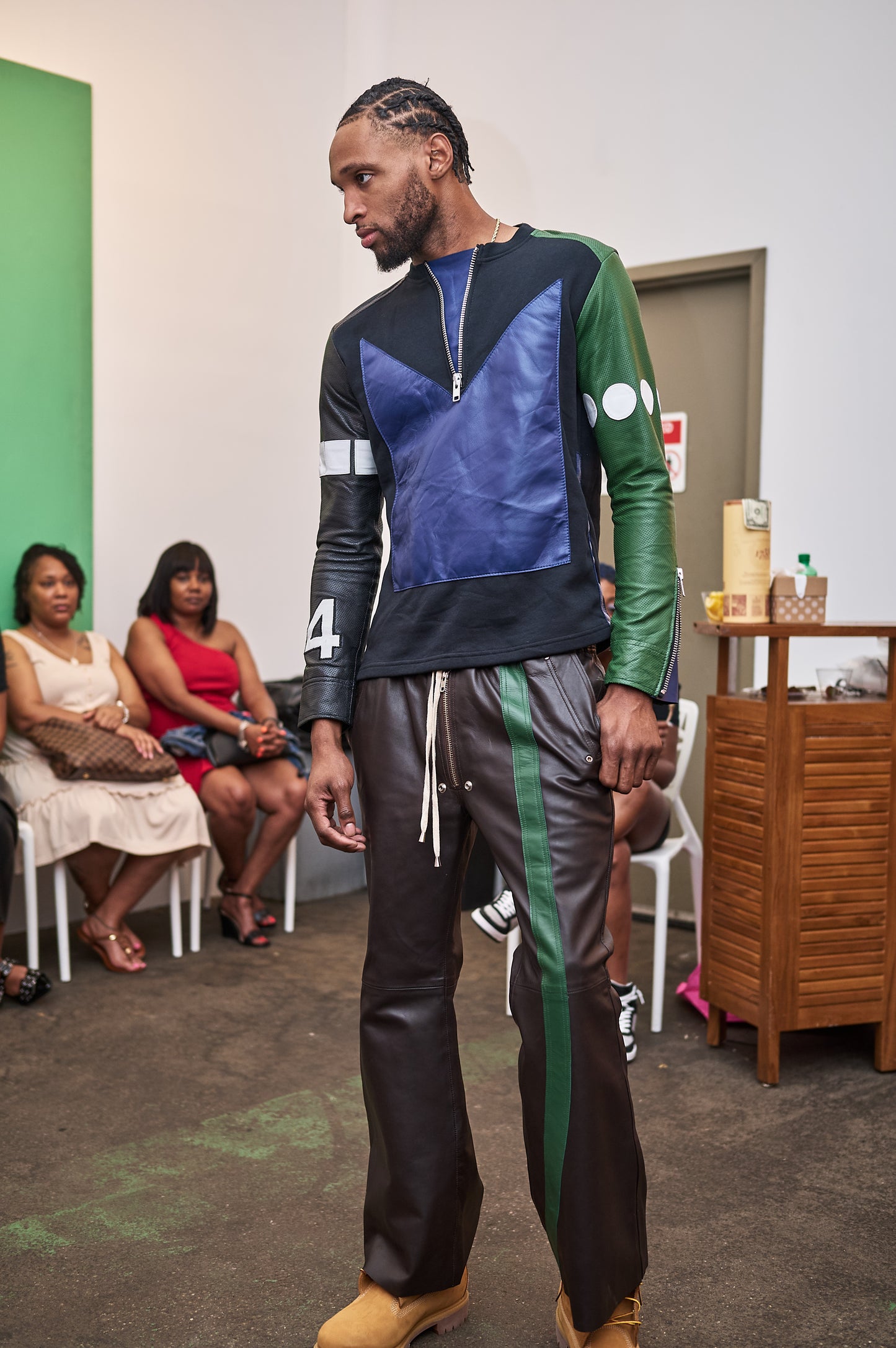 All Purpose 4 Leather Sweatshirt