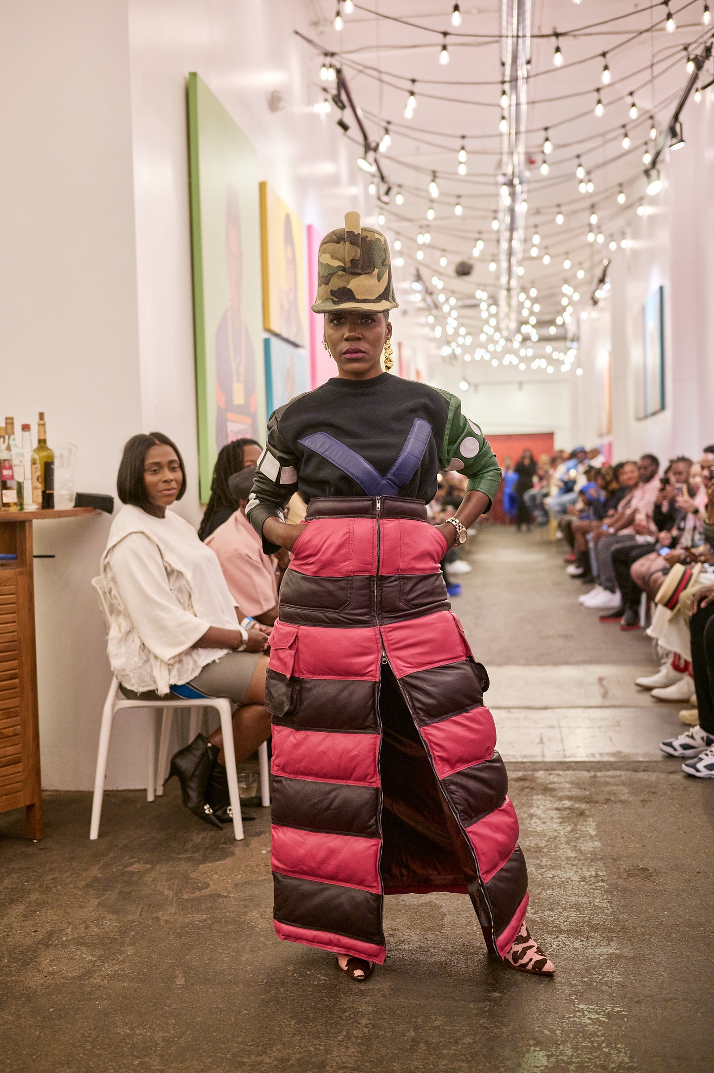 The Garcia Puffer Skirts Fuchsia & Plum