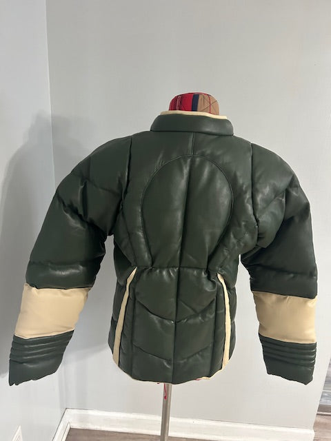 Women's Leather Puffer