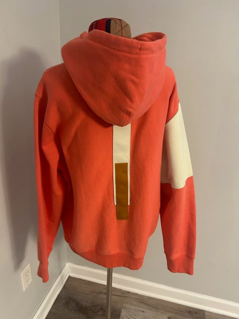 Melon Patchwork Hoodie w/Cream & Yellow Leather